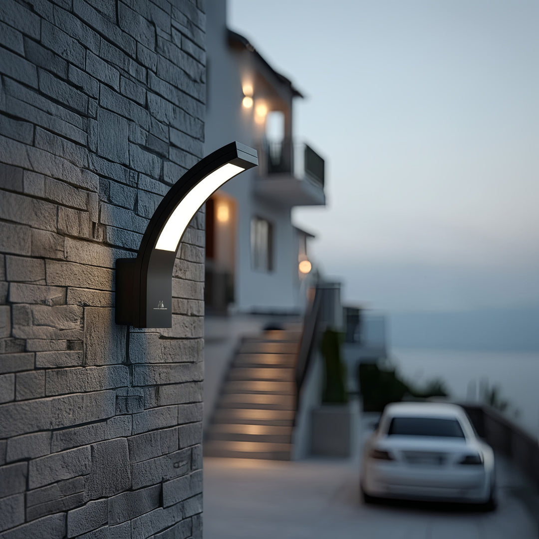 LED fasádne svetlo MCE343 B 800lm 10W IP54 Maclean Energy čierna, prírodná biela (4000K)