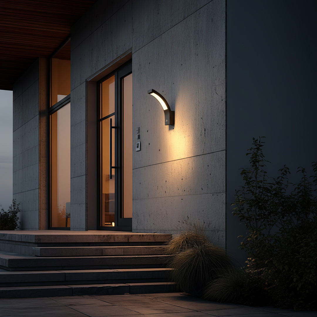 LED fasádne svetlo MCE343 B 800lm 10W IP54 Maclean Energy čierna, prírodná biela (4000K)