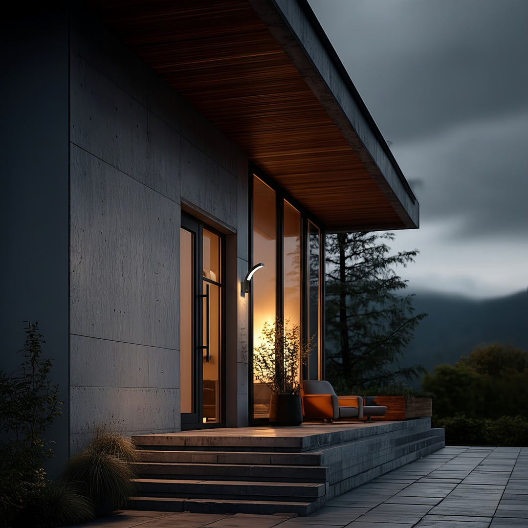 LED fasádne svetlo MCE343 B 800lm 10W IP54 Maclean Energy čierna, prírodná biela (4000K)