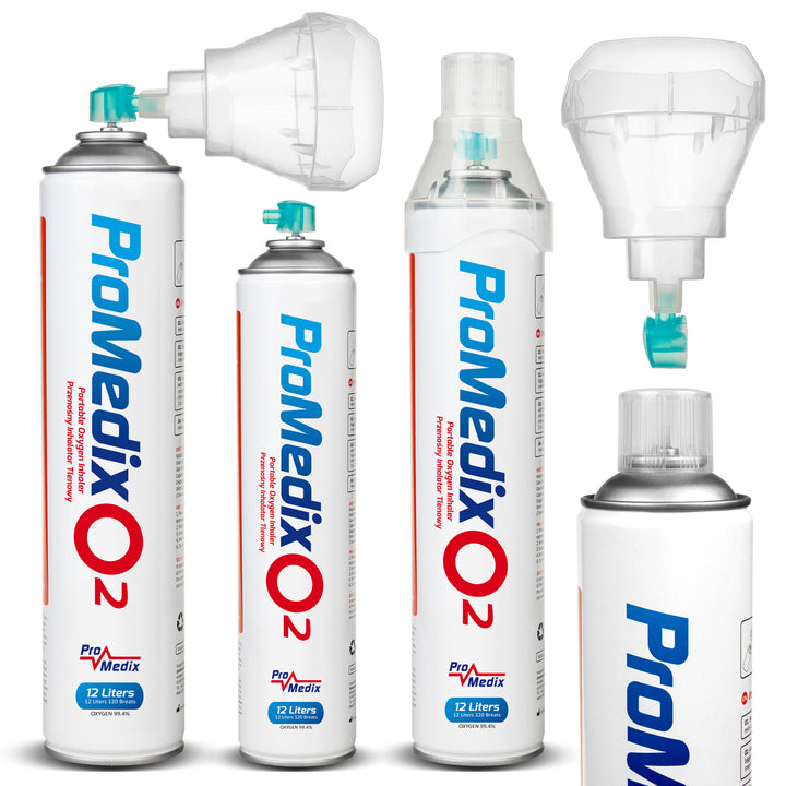 Prenosný inhalátor kyslíka 99,4% Promedix 12L PR-994