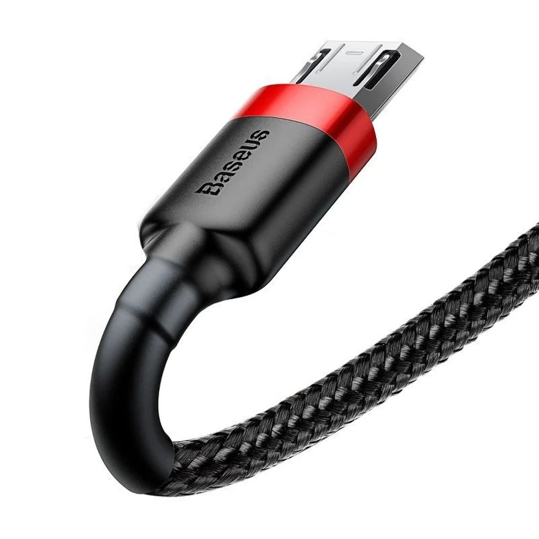 Kábel USB/MicroUSB 2,0 m QC3.0 2,4A (CAMKLF-C91) v nylonovom opletení