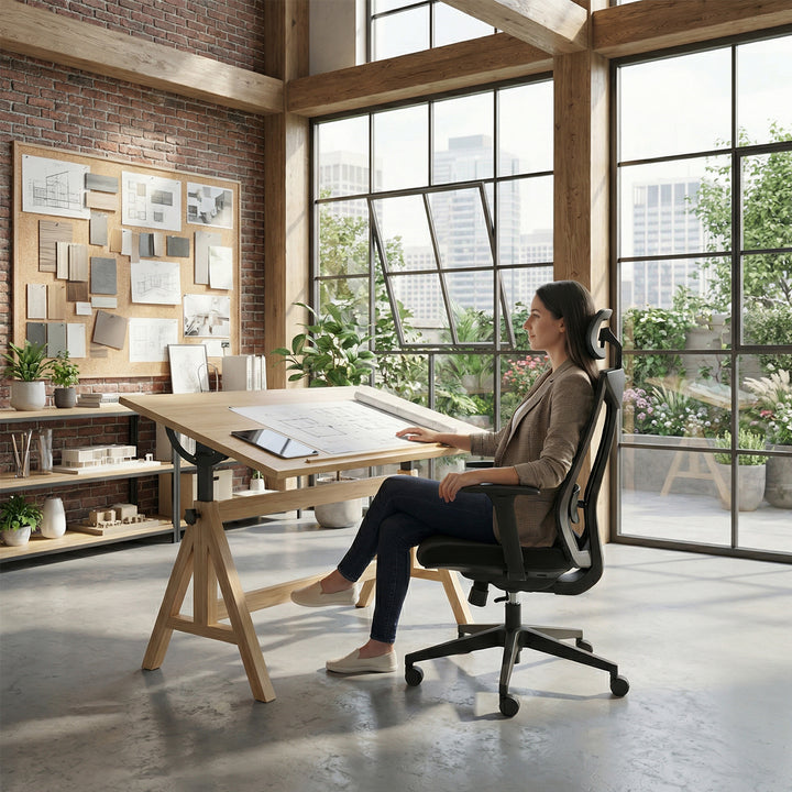 Ergo Office ergonomická stolička s vysokým operadlom, max. 150 kg, ER-414