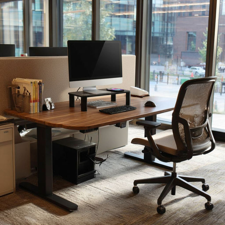 Stojan na monitor Ergo Office, nastaviteľný, s bezdrôtovou nabíjačkou Qi, max. 20 kg, 17-32", ER-415