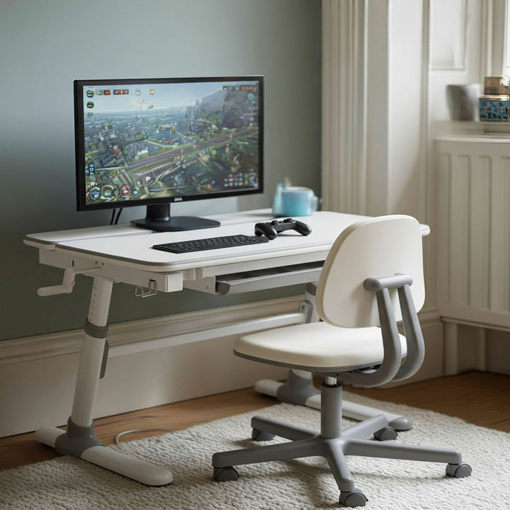 Ergo Office ergonomický výškovo nastaviteľný detský stôl, sivý, max. 100 kg, ER-417 2cz