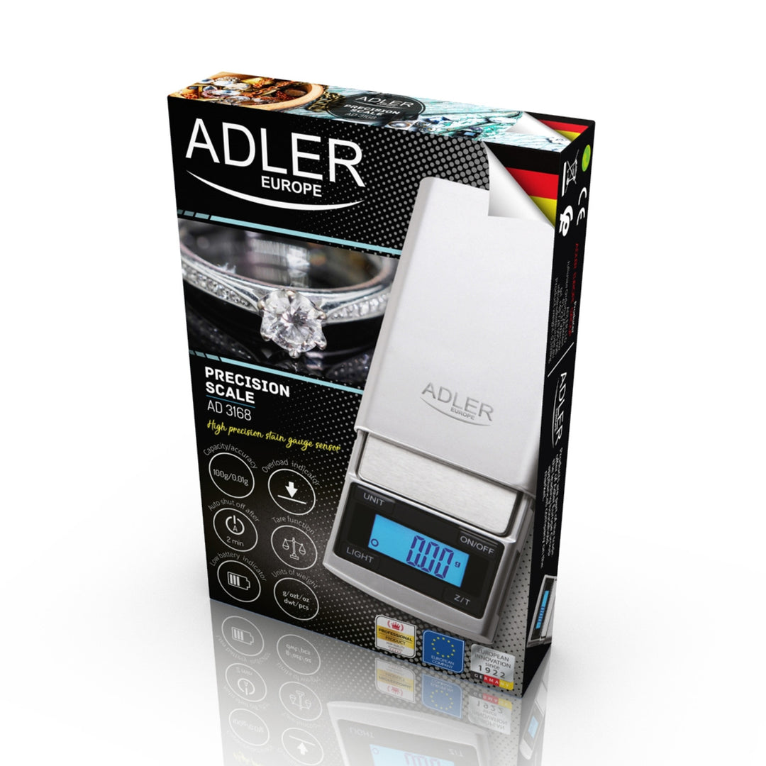Presná váha Adler, LCD displej, do 100 g, AD 3168