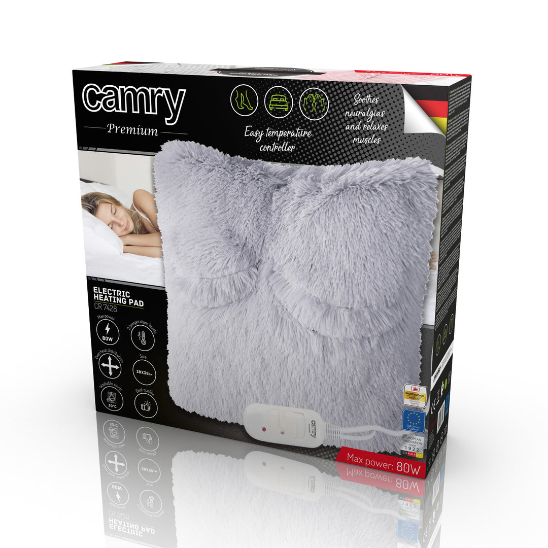 Elektrický vankúš Camry, vyhrievací, 80W, 38 cm, CR 7428