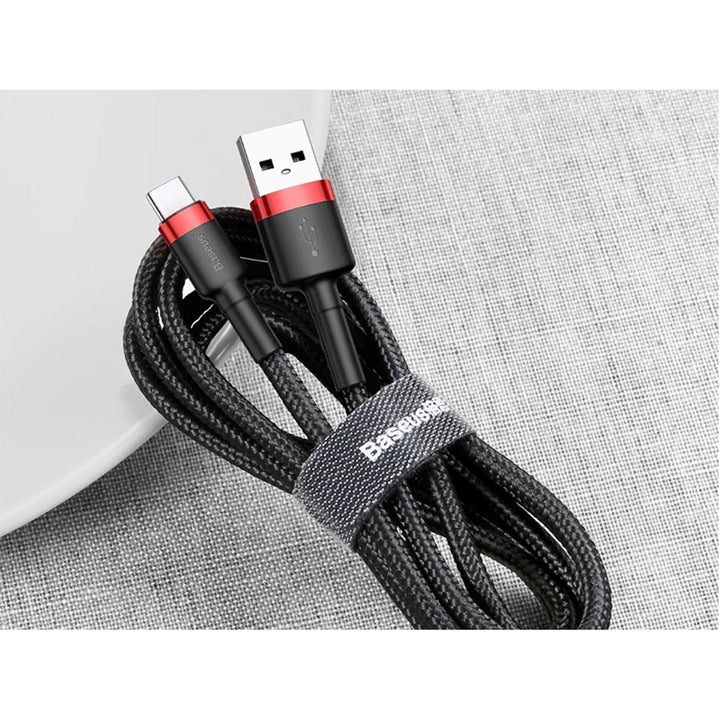 Kábel Baseus, USB typ C, dĺžka 50 cm, 3A, čierny, BASKBK46595