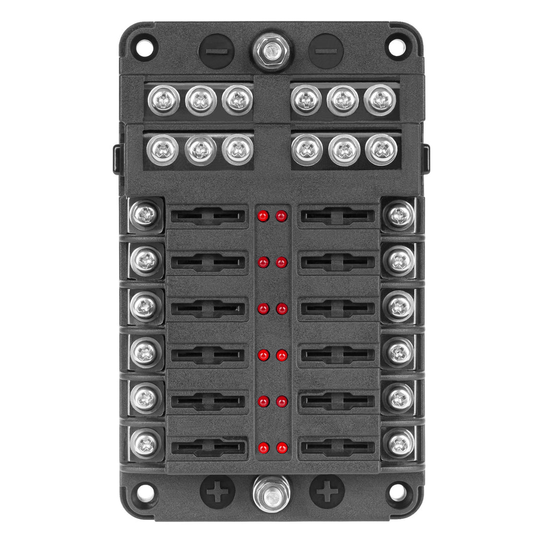 Poistková skrinka FB-12 s negatívnou lištou a LED diódou
