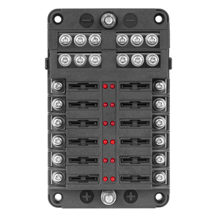 Poistková skrinka FB-12 s negatívnou lištou a LED diódou