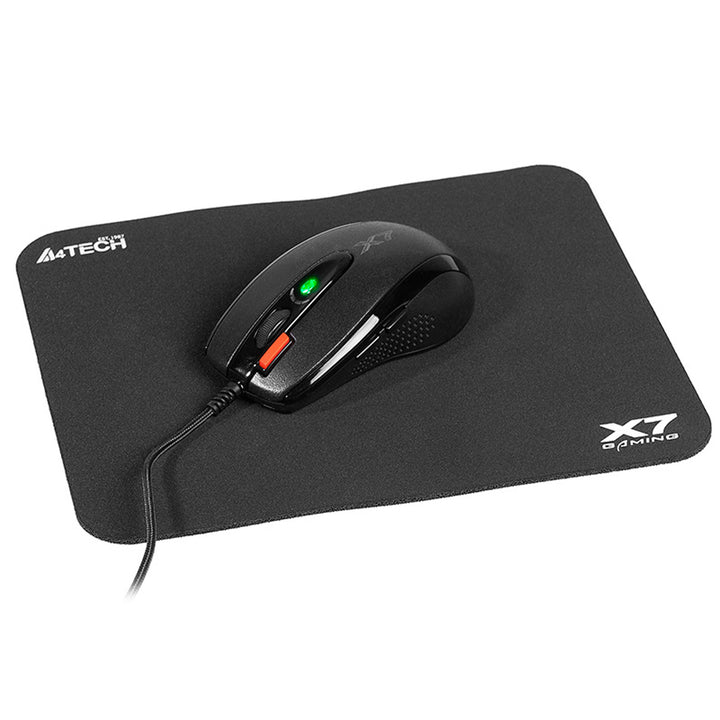 Súprava myš A4Tech + podložka pod myš, 7 tlačidiel, optický senzor, USB, X-Game X-7120