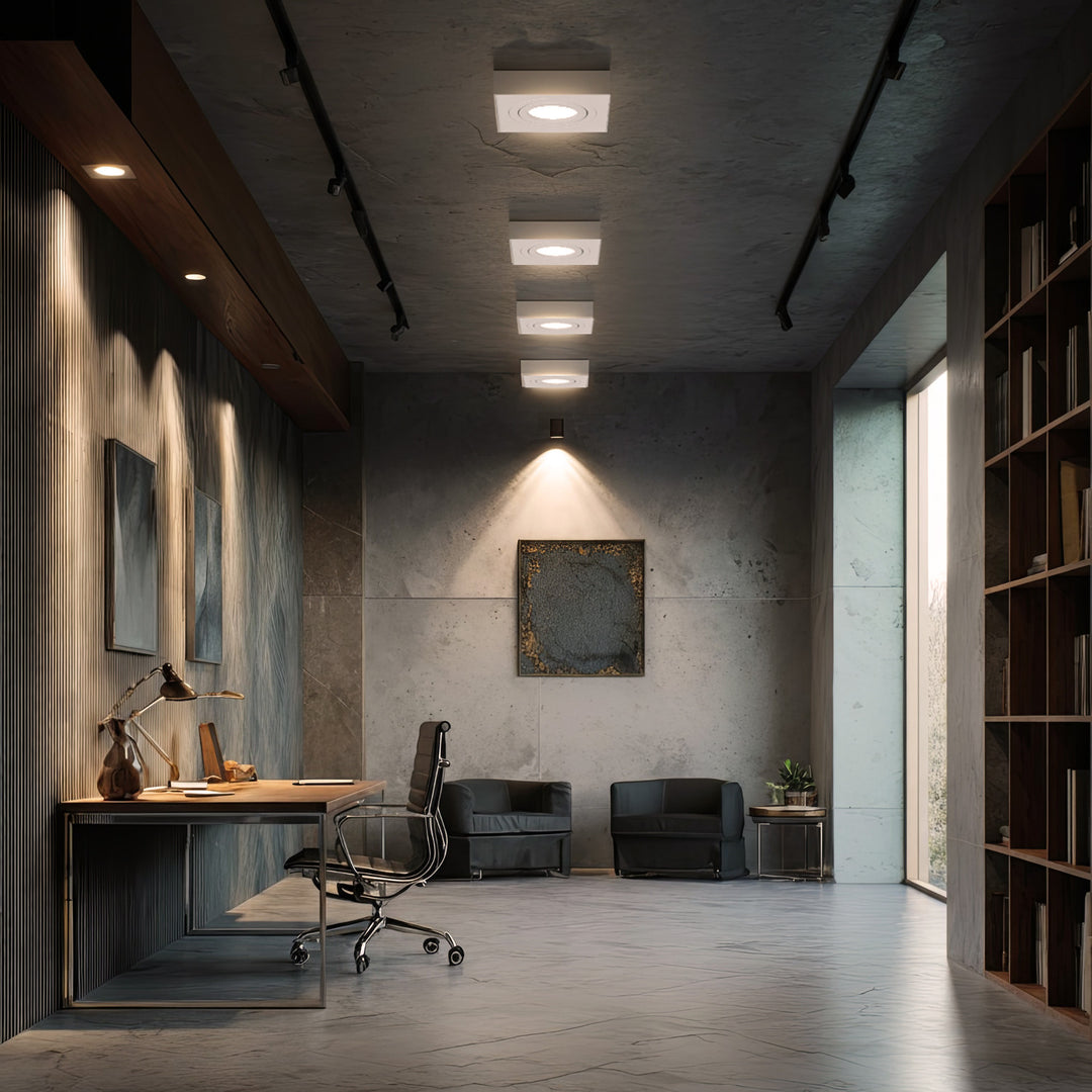 Zápustný rám GU10 Zápustné bodové svetlo Zápustné svetlo Stropné svetlo max. 35W IP20 (1x kus Uhlové - bez žiarovky, Biela)