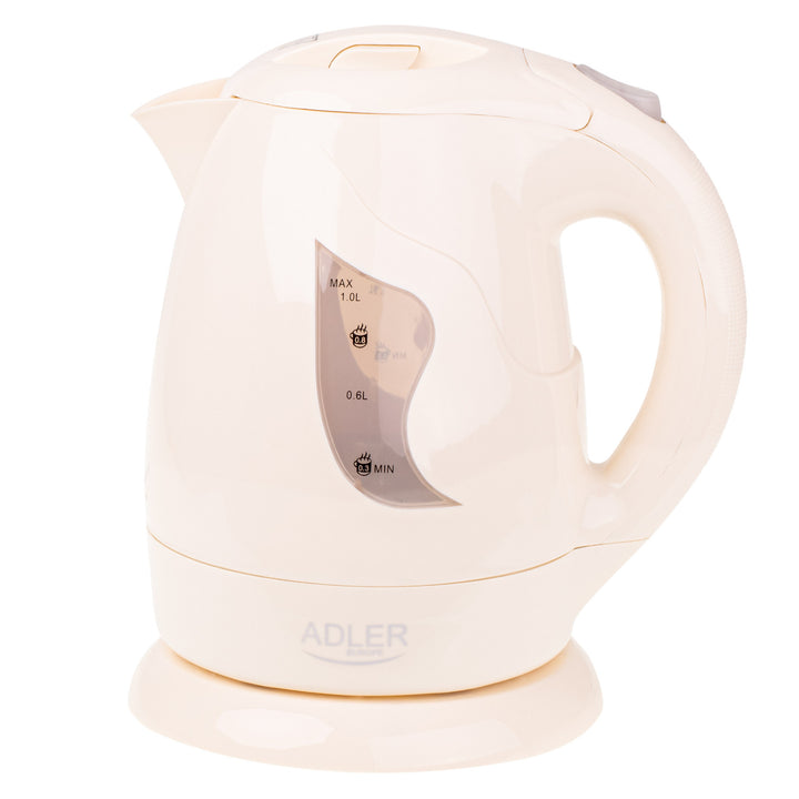 Akumulátorová kanvica Adler, 850W, 1L, béžová, AD 08 b
