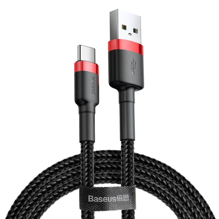 Zástrčka USB A - zástrčka USB-C 1m CATKLF-B91 Červený+čierny kábel Baseus