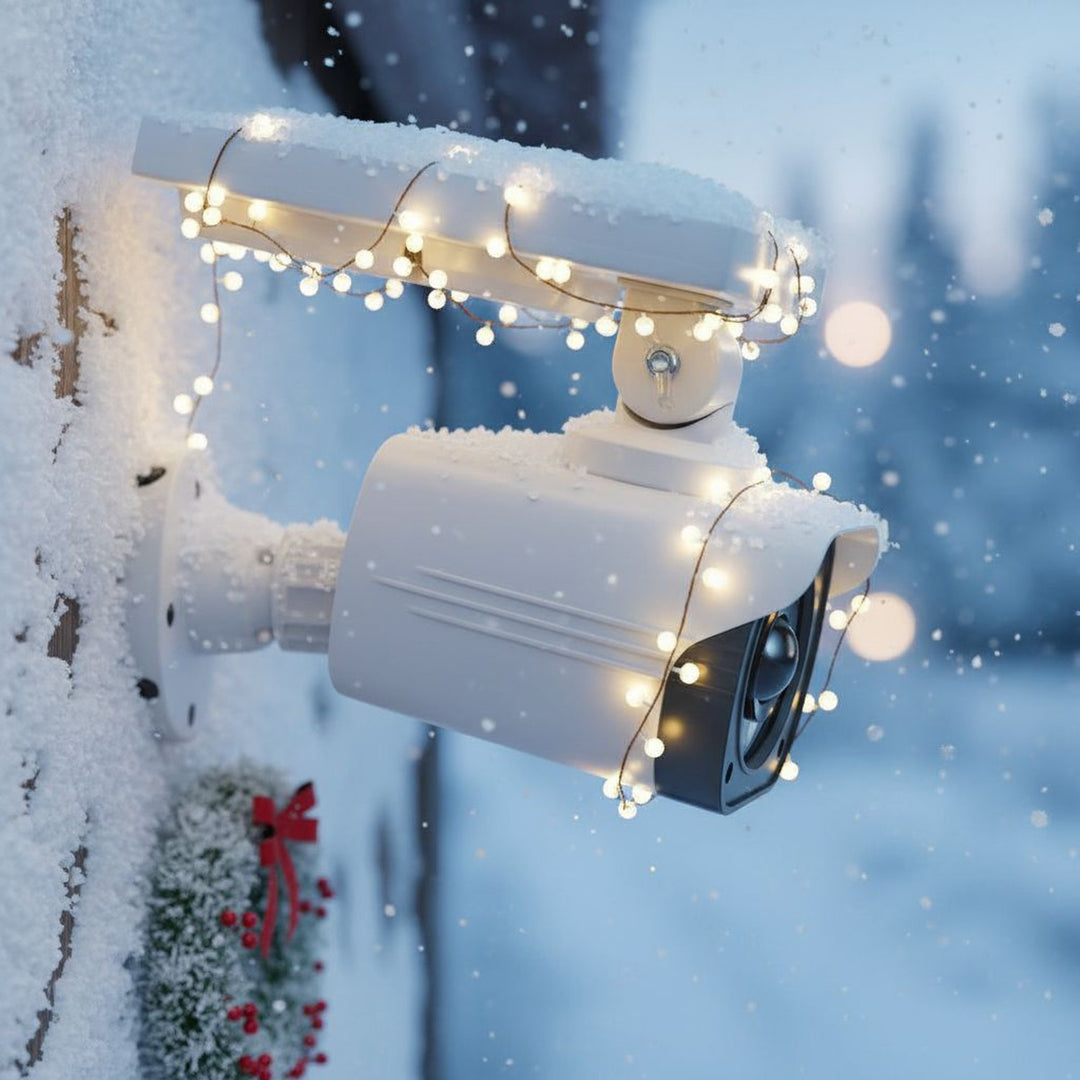 Solárna atrapa kamery, blikajúca LED dióda, snímač pohybu, LED osvetlenie, bezplatná nálepka, SOL1800S