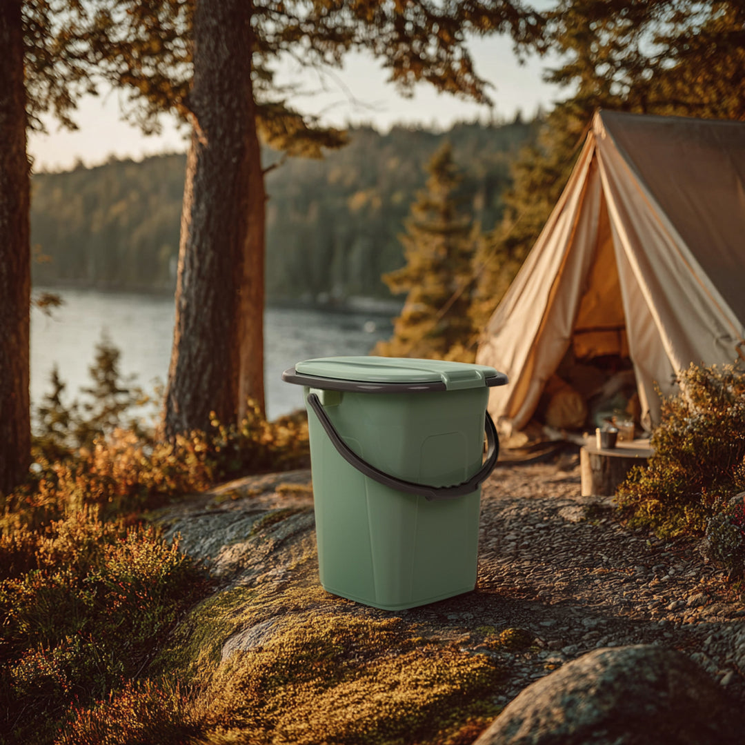 Turistická toaleta GreenBlue GB320GG 19L - zelená / šedá