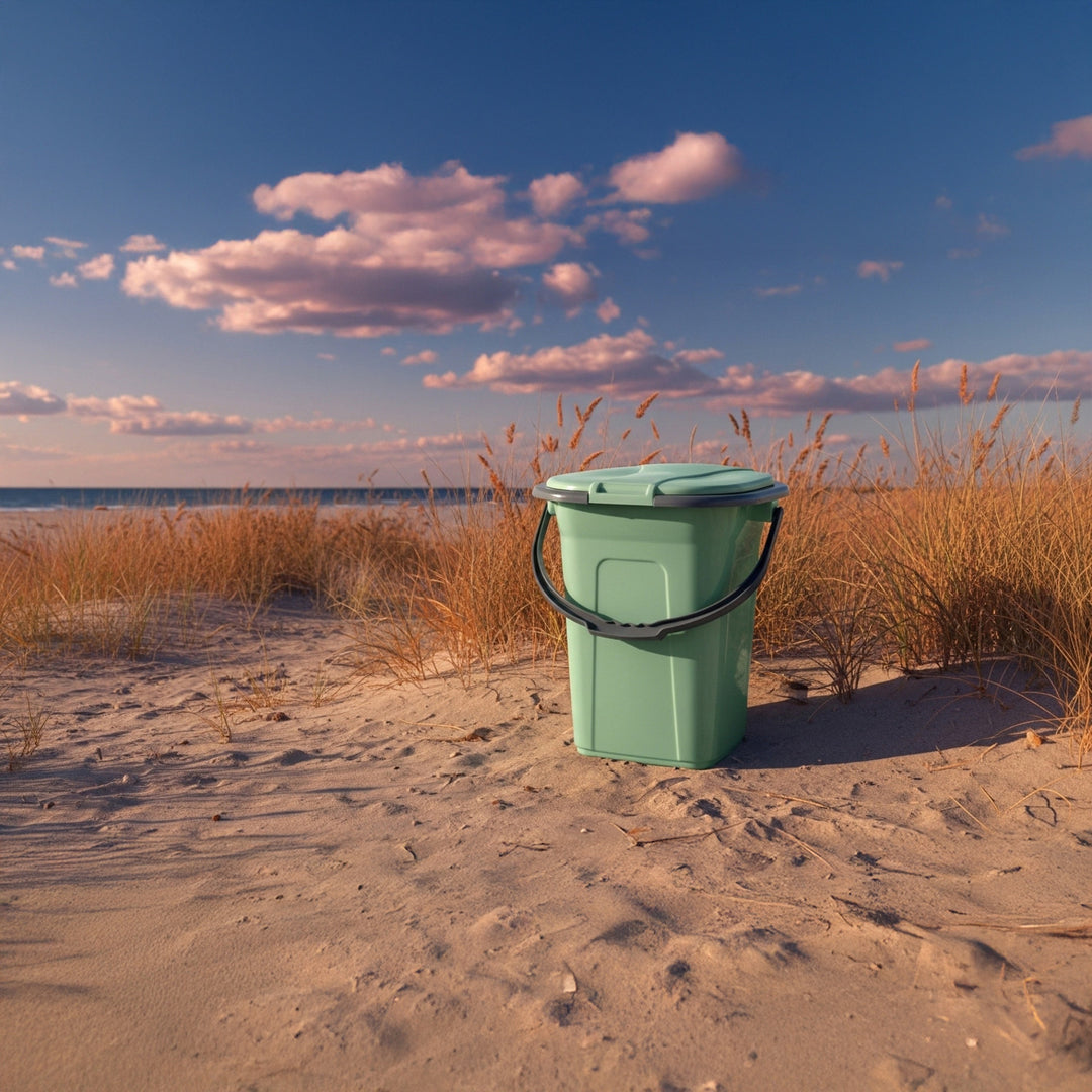 Turistická toaleta GreenBlue GB320GG 19L - zelená / šedá