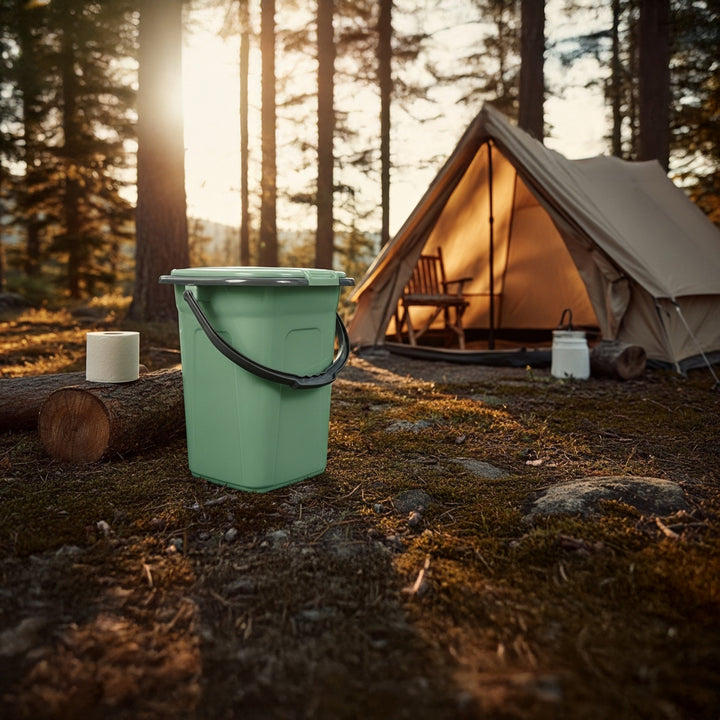 Turistická toaleta GreenBlue GB320GG 19L - zelená / šedá