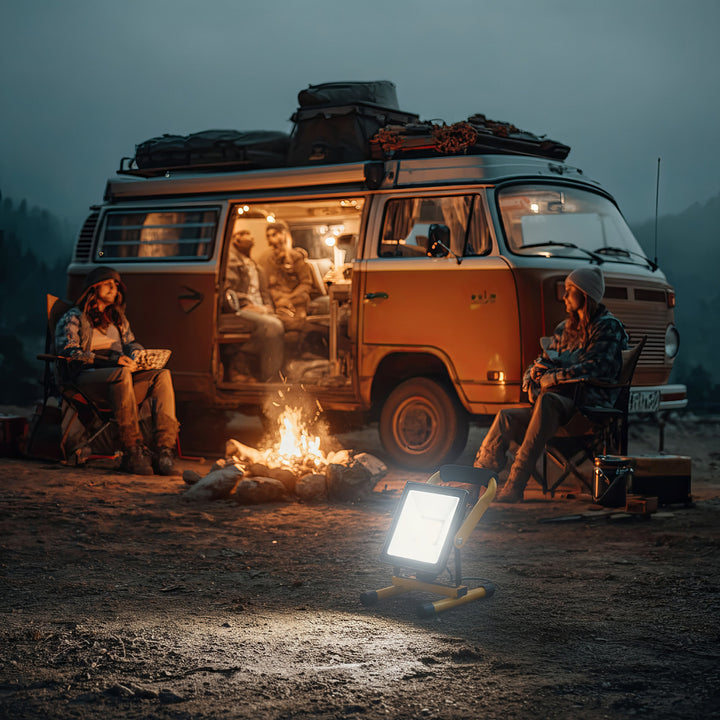 Podlahový stojan pre LED reflektor pracovné svetlo statív reflektor stojan konštrukcia reflektor statív otočný oceľ (pre MCE550 / MCE650)