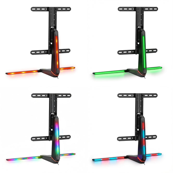 Držiak na herný monitor NanoRS, výškovo nastaviteľný, RGB LED, 32-55", max. VESA 400x400, max. 40 kg, RS167