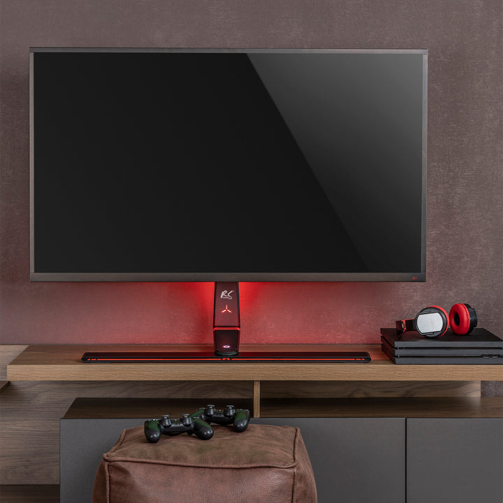 Držiak na herný monitor NanoRS, výškovo nastaviteľný, RGB LED, 32-55", max. VESA 400x400, max. 40 kg, RS167