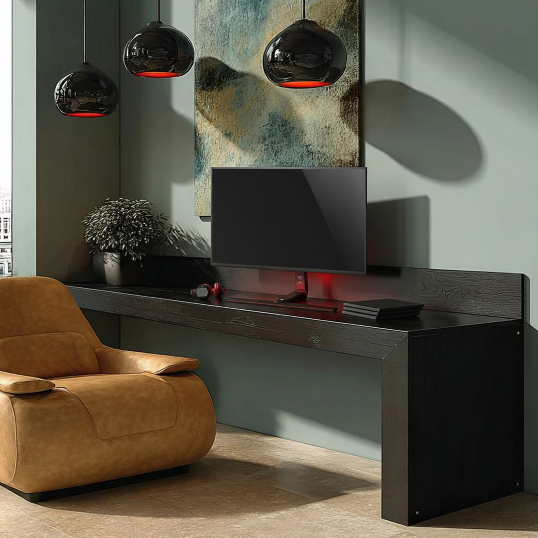 Držiak na herný monitor NanoRS, výškovo nastaviteľný, RGB LED, 32-55", max. VESA 400x400, max. 40 kg, RS167