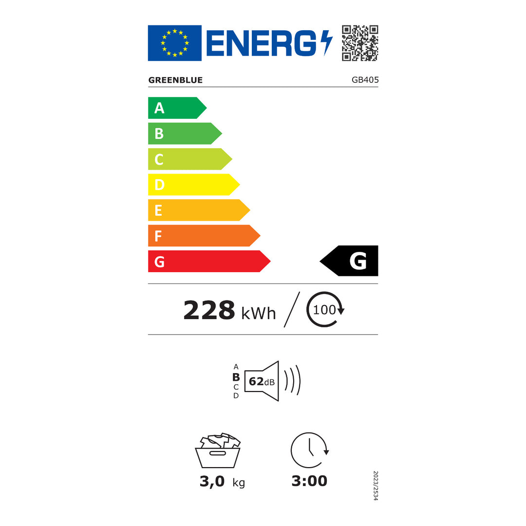 Elektrická bubnová sušička na bielizeň GreenBlue, kapacita 3 kg, GB405