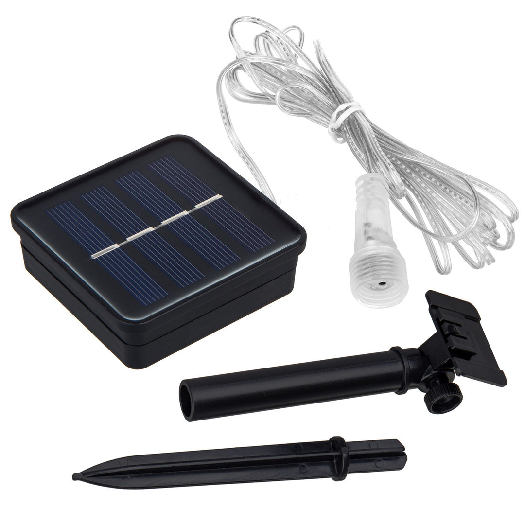 Maclean MCE411 Solárne LED svetlá 2,4 m, 144 LED diód, LED režim, 800mAh Li batéria, padajúce rampúchy