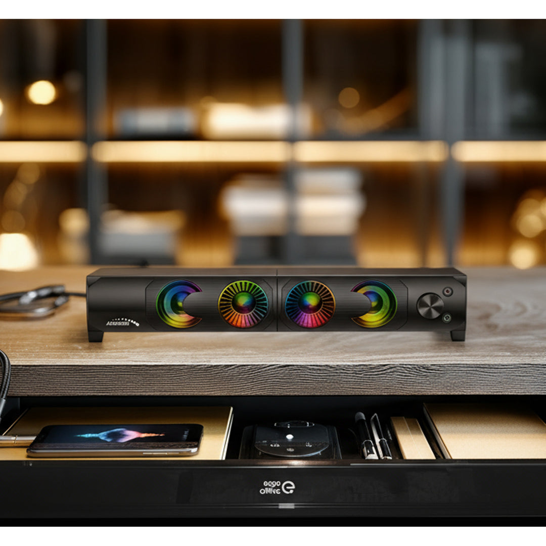 Audiocore 3Wx2 počítačový soundbar, LED, USB 5V, line-in, AC955