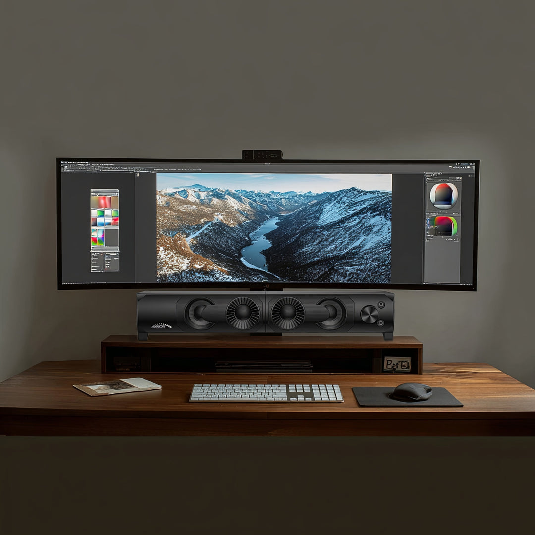 Audiocore 3Wx2 počítačový soundbar, LED, USB 5V, line-in, AC955