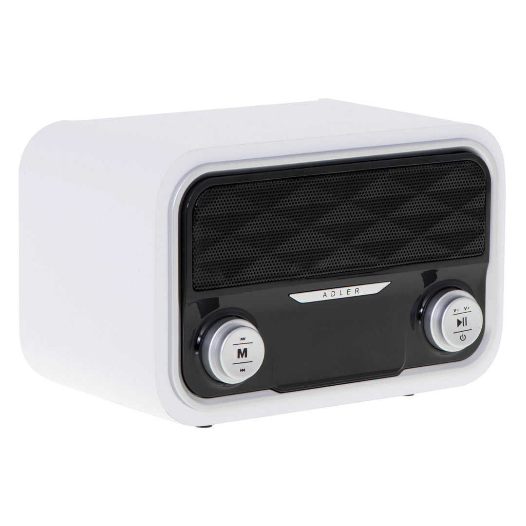 Rádio FM Bluetooth 1800 mAh SD USB MP3 AUX LCD Adler AD 1185