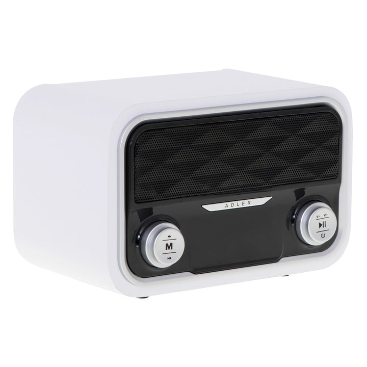 Rádio FM Bluetooth 1800 mAh SD USB MP3 AUX LCD Adler AD 1185