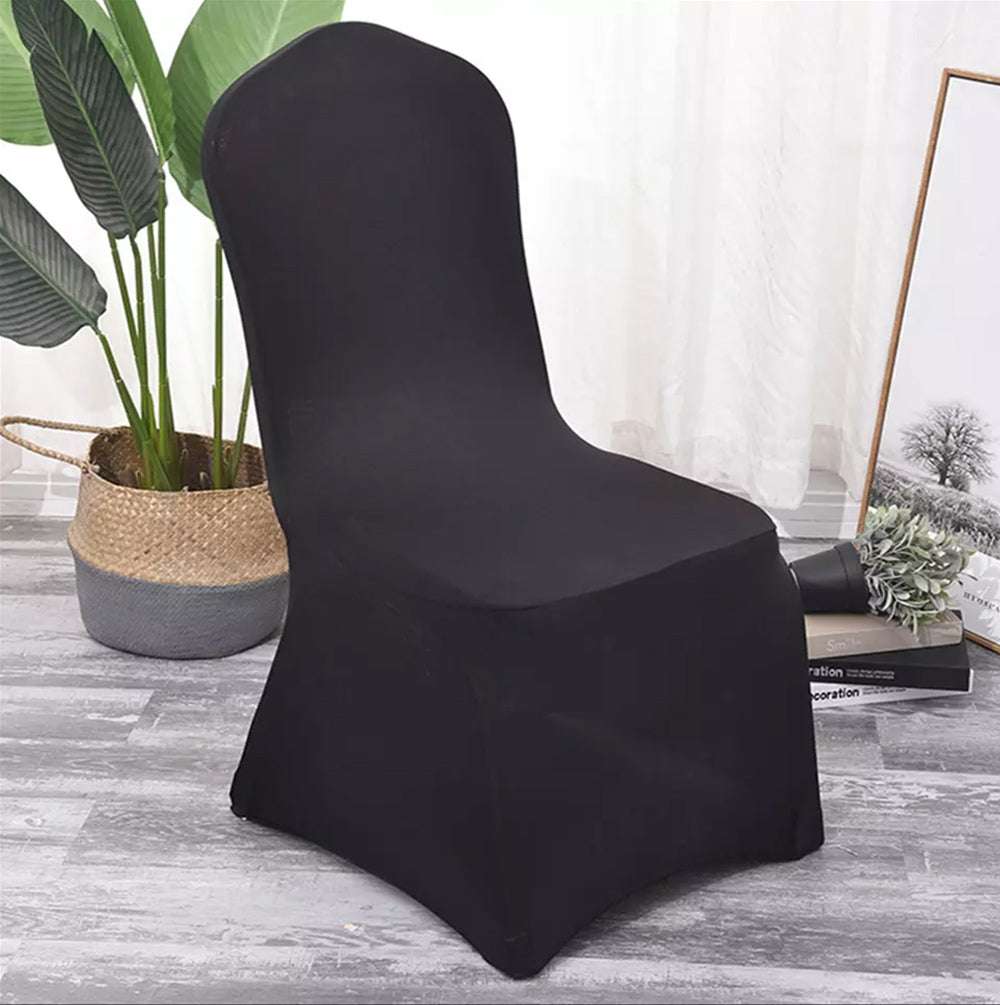 Zelenomodrý čierny poťah na stoličku, 88x50x45cm, Spandex, GB373
