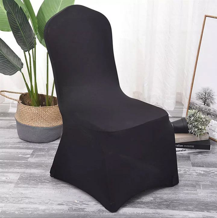 Zelenomodrý čierny poťah na stoličku, 88x50x45cm, Spandex, GB373