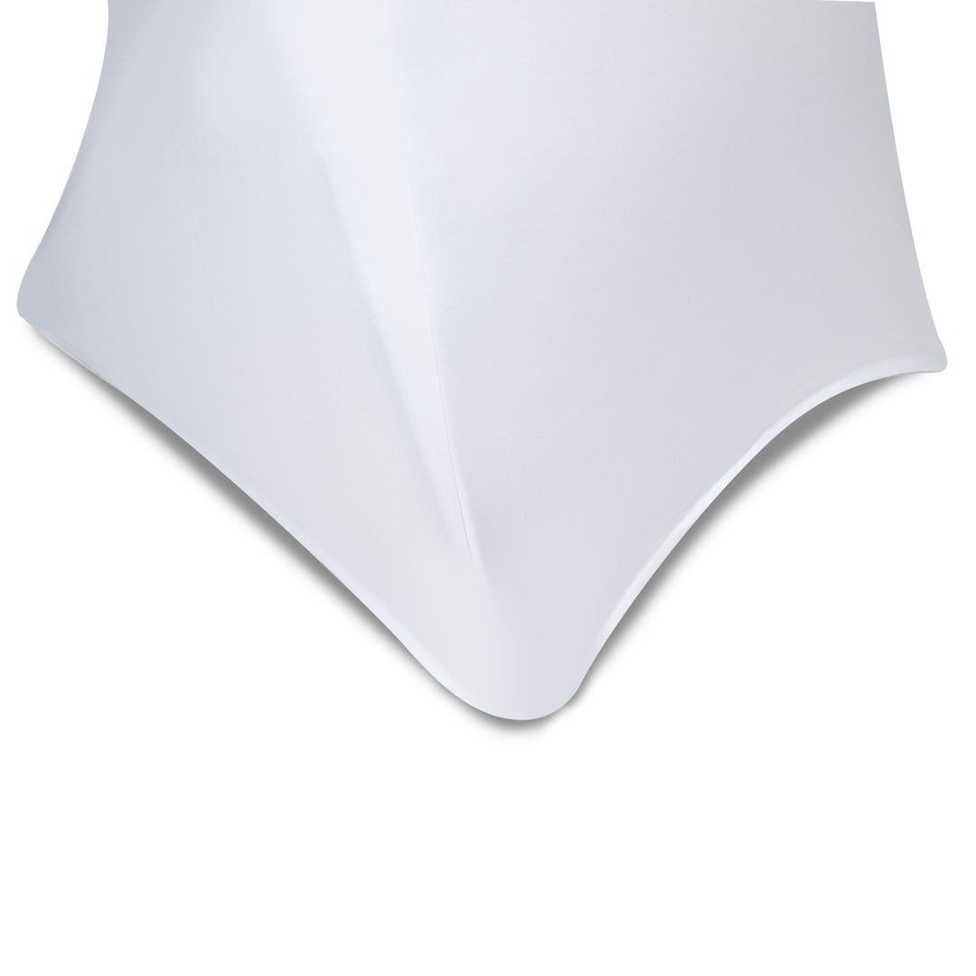 Zelenomodrý biely poťah na stoličku, 88x50x45cm, Spandex, GB374