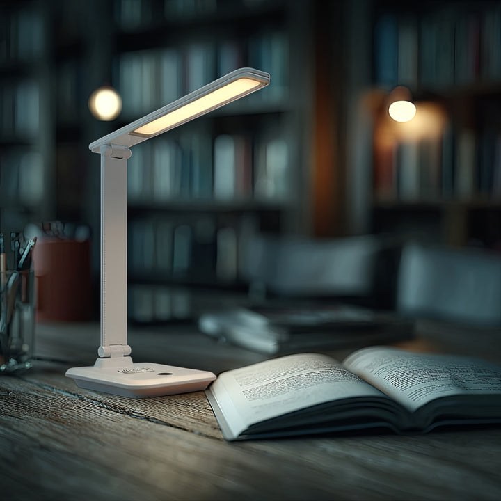 Stmievateľná stolová LED lampa Stolová lampa 9W s indukčnou nabíjačkou Qi