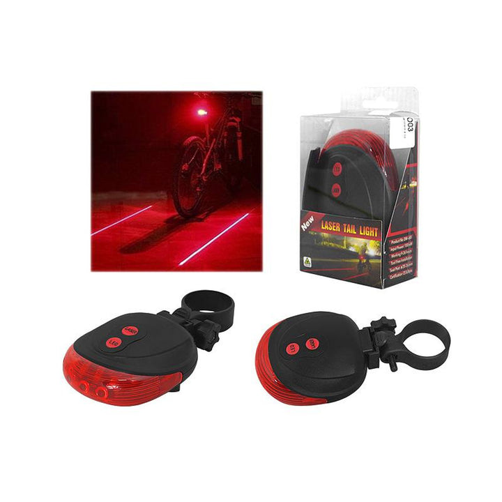 Zadné svietidlo na bicykel s laserom LTC LXRO03 1W IPX20