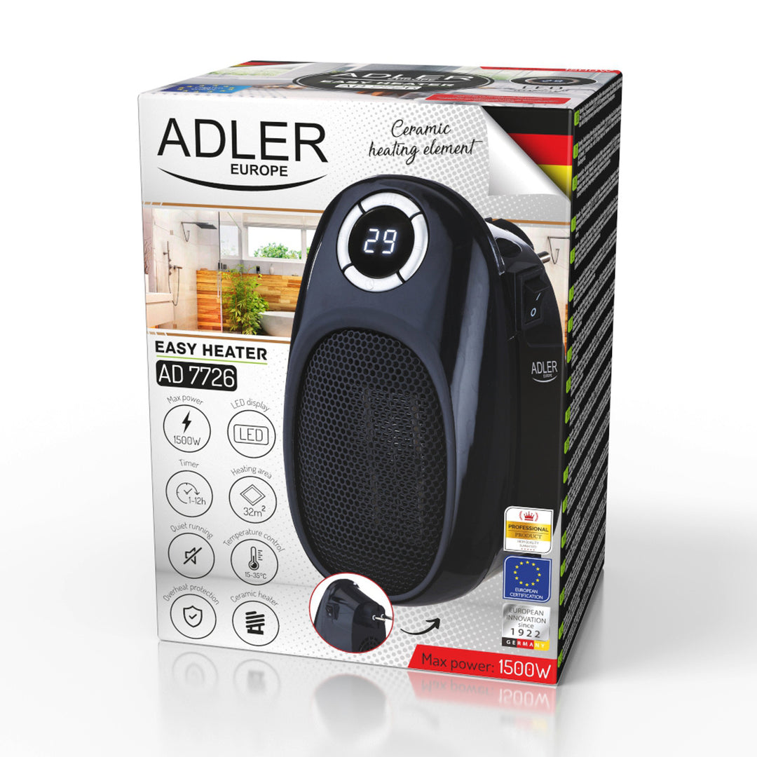 Termo ventilátor 1500W Adler Easy Heater AD 7726 s LED displejom