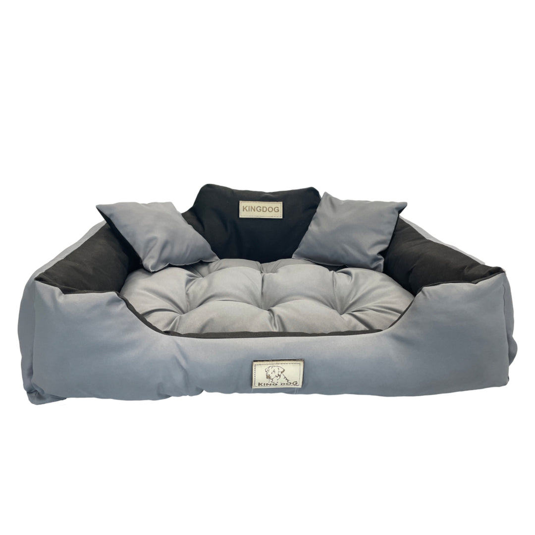 Veľký pelech pre psov, mačky 75 x 65 Tmavo šedá - Kingdog veľkosť M