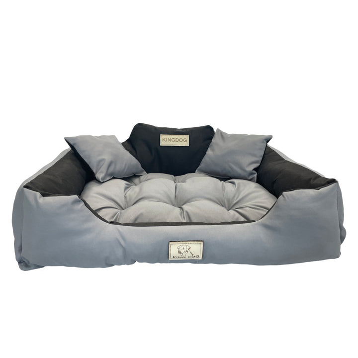 Veľký pelech pre psov, mačky 75 x 65 Tmavo šedá - Kingdog veľkosť M