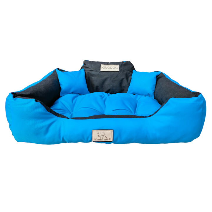 Veľký pelech pre psov, mačky 75 x 65 Modrá - Kingdog veľkosť M