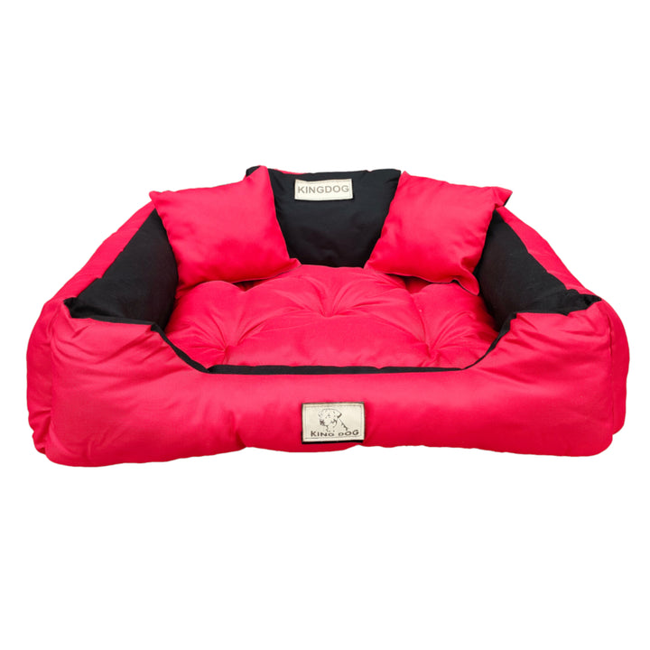 Veľký pelech pre psov, mačky 75 x 65 Red - Kingdog veľkosť M
