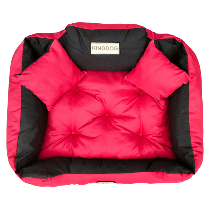 Veľký pelech pre psov, mačky 75 x 65 Red - Kingdog veľkosť M