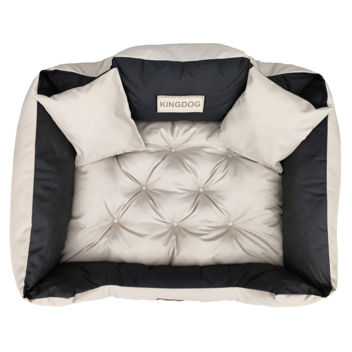 Veľký pelech pre psov, mačky 115 x 95 Béžová - Kingdog veľkosť XL