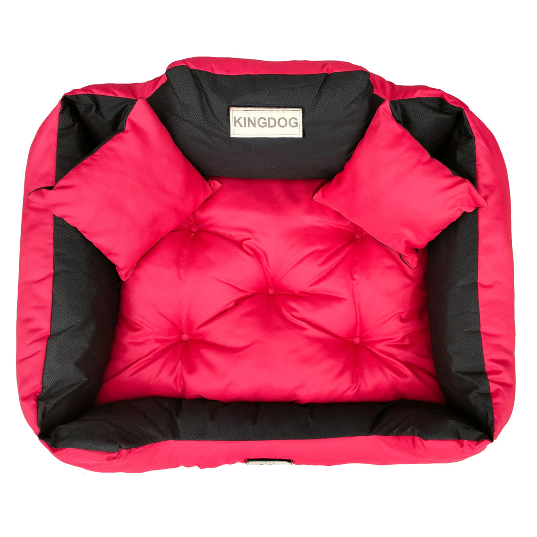 Veľký pelech pre psov, mačky 115 x 95 Red - Kingdog veľkosť XL