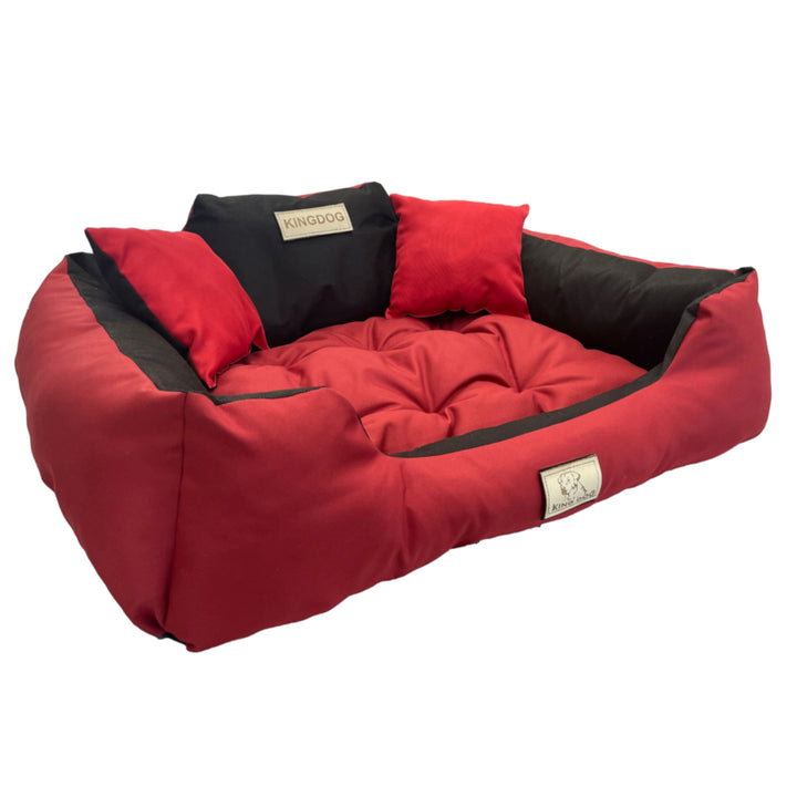 Veľký pelech pre psov, mačky 115 x 95 Red - Kingdog veľkosť XL