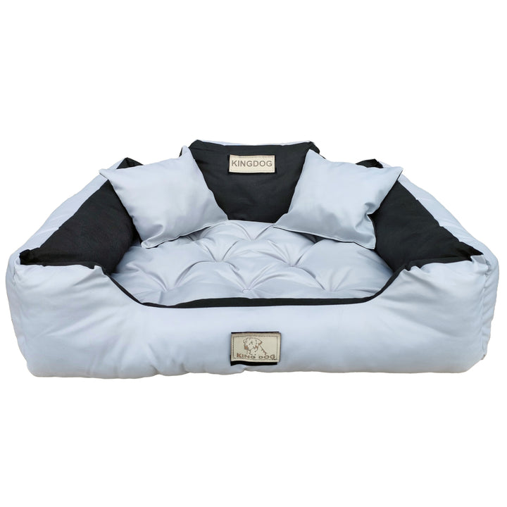 Veľký pelech pre psov, mačky 115 x 95 Svetlosivá - Kingdog veľkosť XL