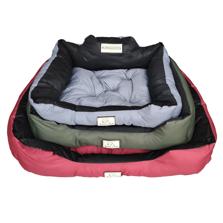 Veľký pelech pre psov, mačky 115 x 95 Svetlosivá - Kingdog veľkosť XL
