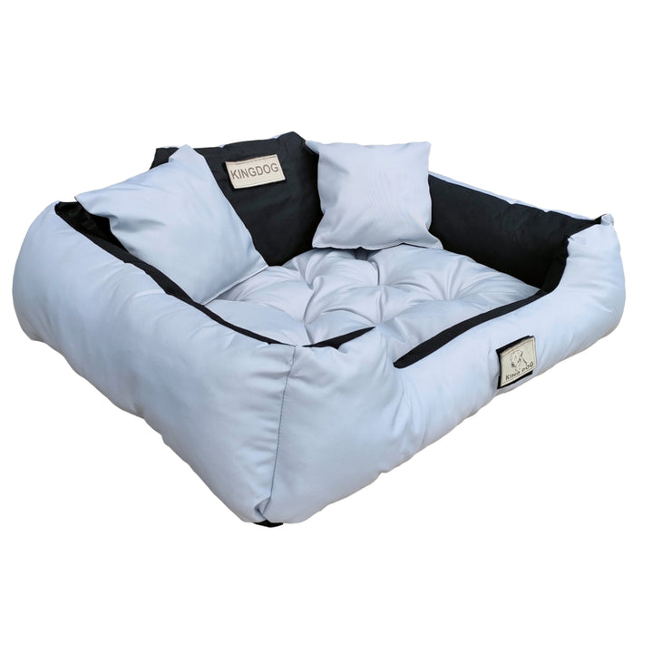 Veľký pelech pre psov, mačky 115 x 95 Svetlosivá - Kingdog veľkosť XL