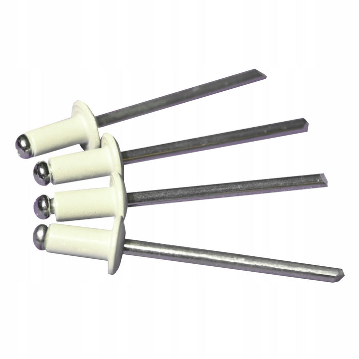 Nity 4x8 - biele (balenie - 100 ks) KOMLET