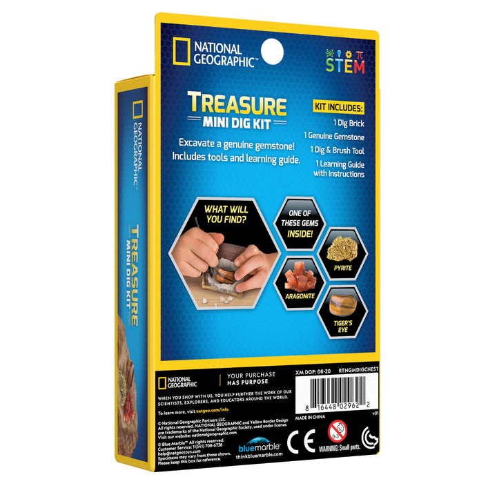 National Geographic - Truhlica s pokladom (Impulse Treasure Mini Dig Kit)